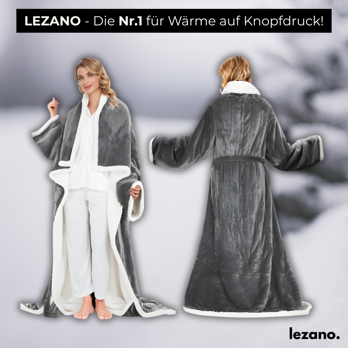 Die Heizrobe™ - Die Heizdecke zum Anziehen